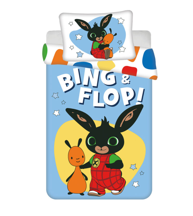 Bing Flop Βρεφικό Βαμβακερό Σετ Παπλωματοθήκης 2 Τεμαχίων 100×135 και 40×60 cm 5899384