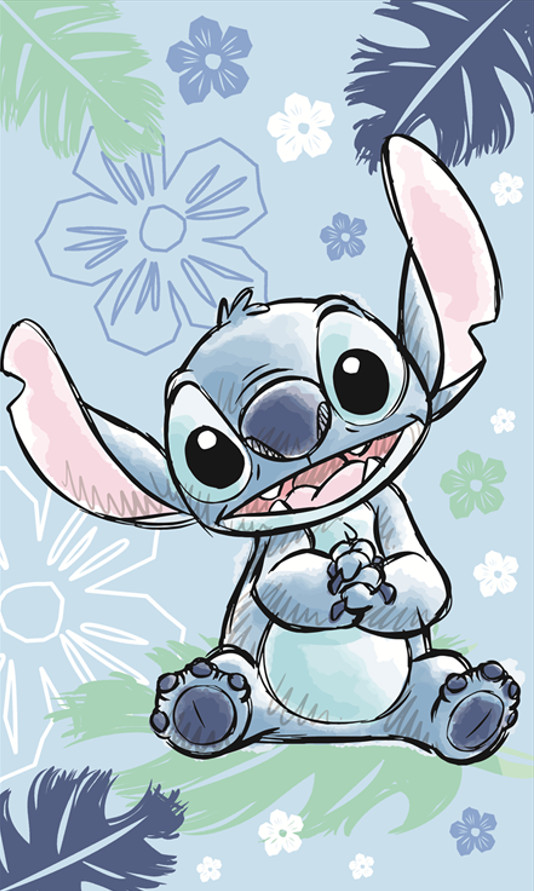 Disney Lilo and Stitch Ohana Blue Παιδική Πετσέτα Χεριών – Προσώπου 30×50 cm 5896488
