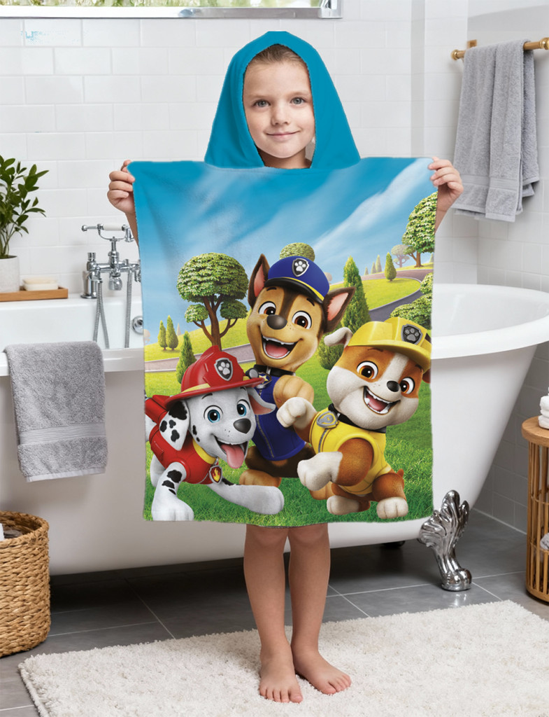 Paw Patrol Funny Day beach towel poncho 50x115cm 6032395