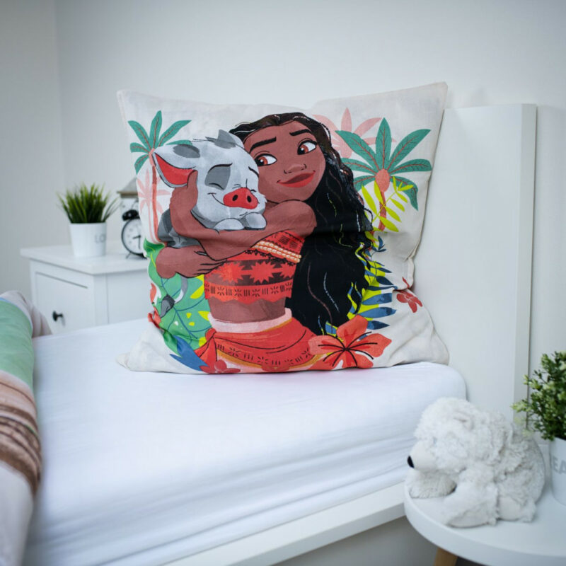 Disney Vaiana Tropocool Tropicool Σετ Μονή Παπλωματοθήκη Βαμβακερή 2 Τεμαχίων 140×200 και 70×90 cm 5905501