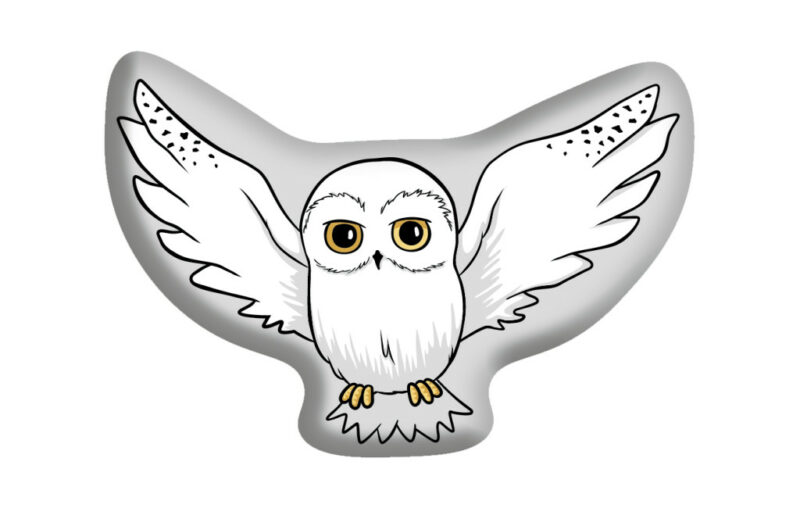 Harry Potter Hedwig Flying shaped decorative pillow 43×30 cm 6032313
