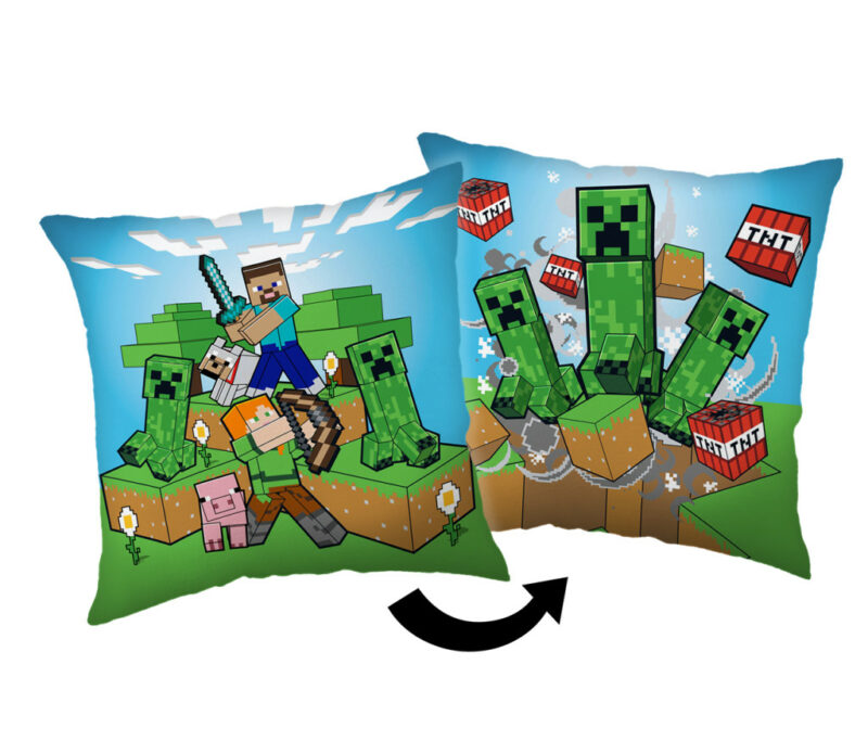Minecraft Creeper Rush decorative pillow 40×40 cm 6032324