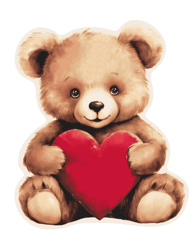 Bear Heart Διακοσμητικό Μαξιλάρι Αρκουδάκι 39×33 cm 5905264