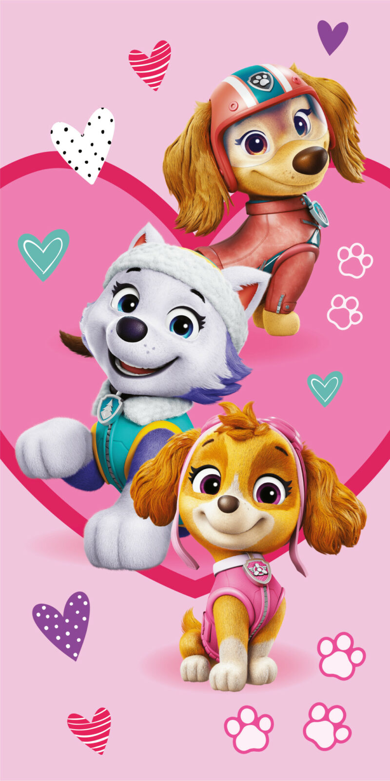 Paw Patrol Puppy Love bath towel 6032385