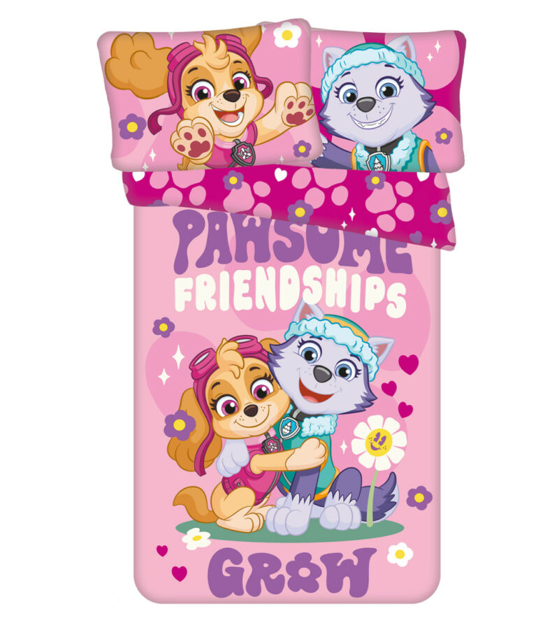 Paw Patrol Pawsome Βρεφικό Βαμβακερό Σετ Παπλωματοθήκης 2 Τεμαχίων 100×135 και 40×60 cm 5899661