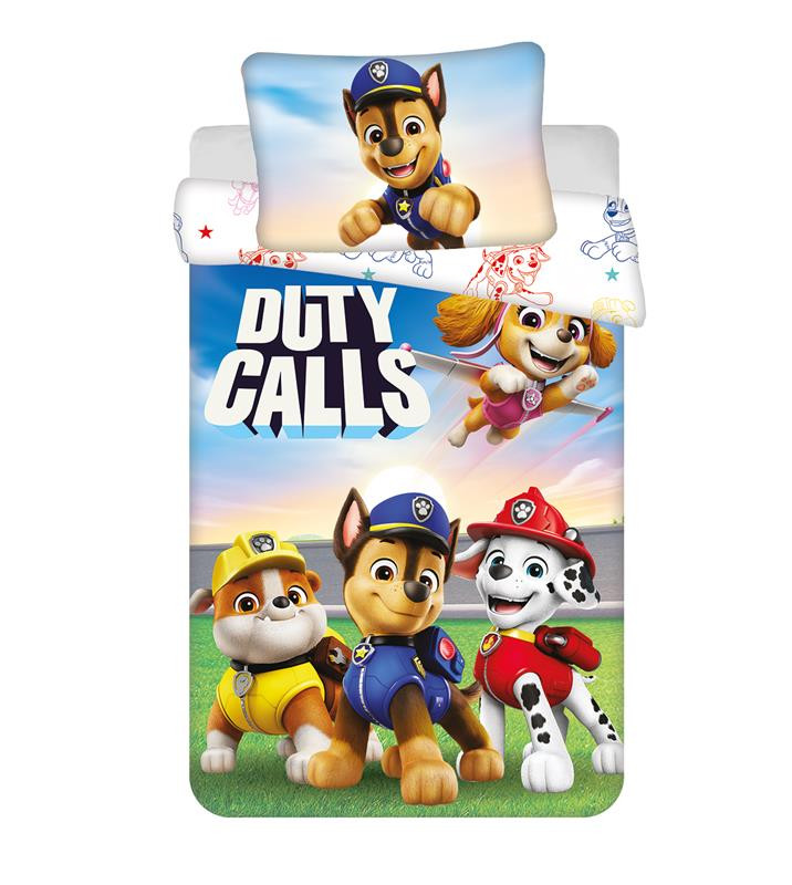 Paw Patrol Duty Calls Βρεφικό Βαμβακερό Σετ Παπλωματοθήκης 2 Τεμαχίων 100×135 και 40×60 cm 5899636