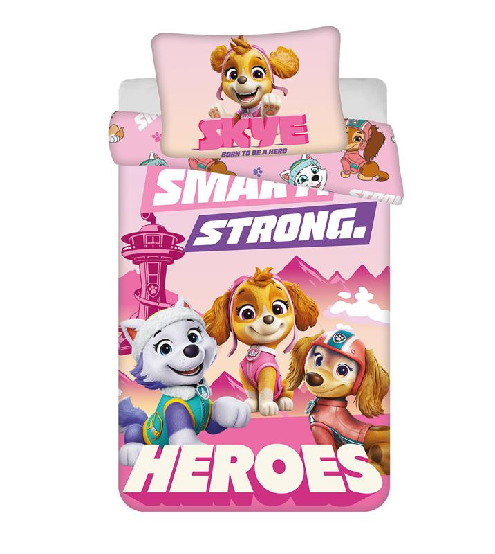 Paw Patrol Smart Strong Βρεφικό Βαμβακερό Σετ Παπλωματοθήκης 2 Τεμαχίων 100×135 και 40×60 cm 5899669
