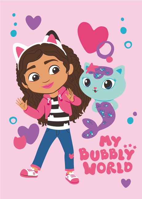 Gabby’s Dollhouse Bubbly World Κουβέρτα Polar Fleece 100×150 cm 5897423