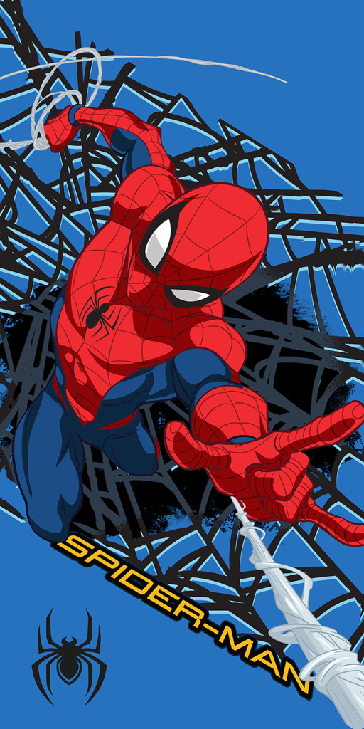 Spiderman Web Hero Πετσέτα Μπάνιου & Θαλάσσης (Fast Dry) 100% microfiber 70×140 cm 5898329