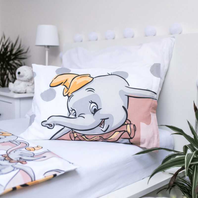 Disney Dumbo Dots Βρεφικό Βαμβακερό Σετ Παπλωματοθήκης 2 Τεμαχίων 100×135 και 40×60 cm 5879478