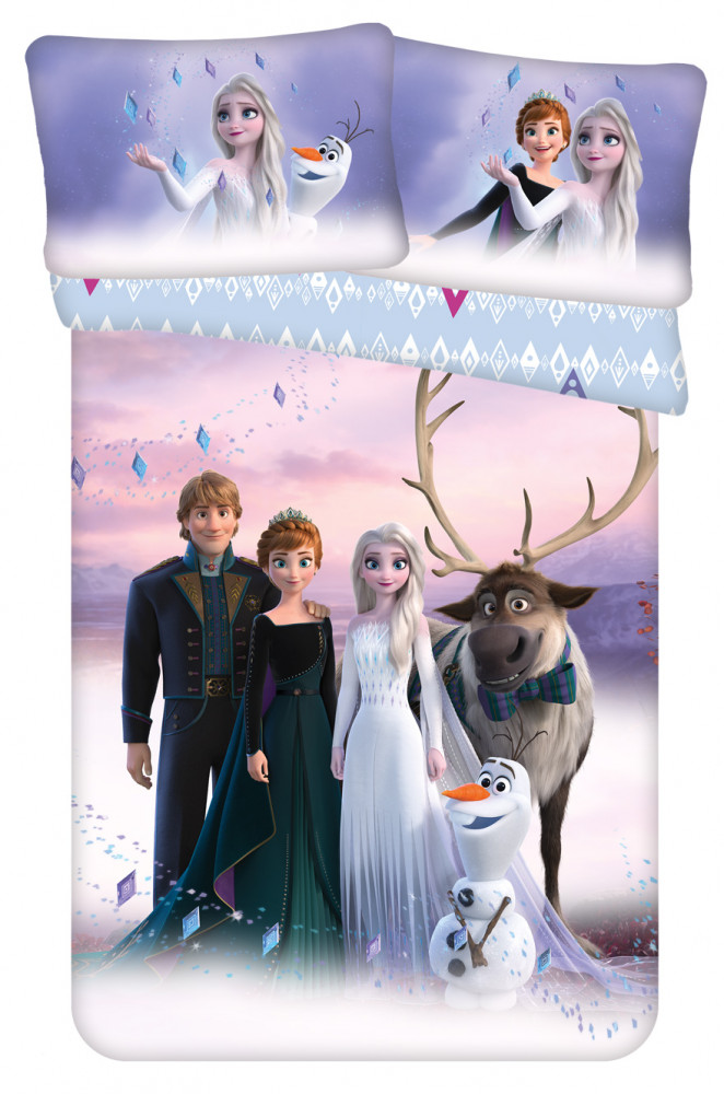 Disney Frozen Winter Wonderland Βρεφικό Βαμβακερό Σετ Παπλωματοθήκης 2 Τεμαχίων 100×135 και 40×60 cm 5879491