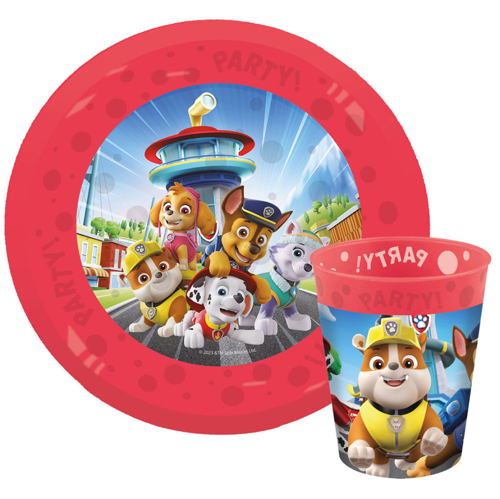 Paw Patrol Rescue Heroes Παιδικό Σετ Φαγητού 3 Τεμαχίων 250 ml