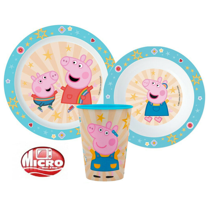 Peppa Pig Kindness Παιδικό Σετ Φαγητού 3 Τεμαχίων 260 ml Χωρίς BPA 5891569