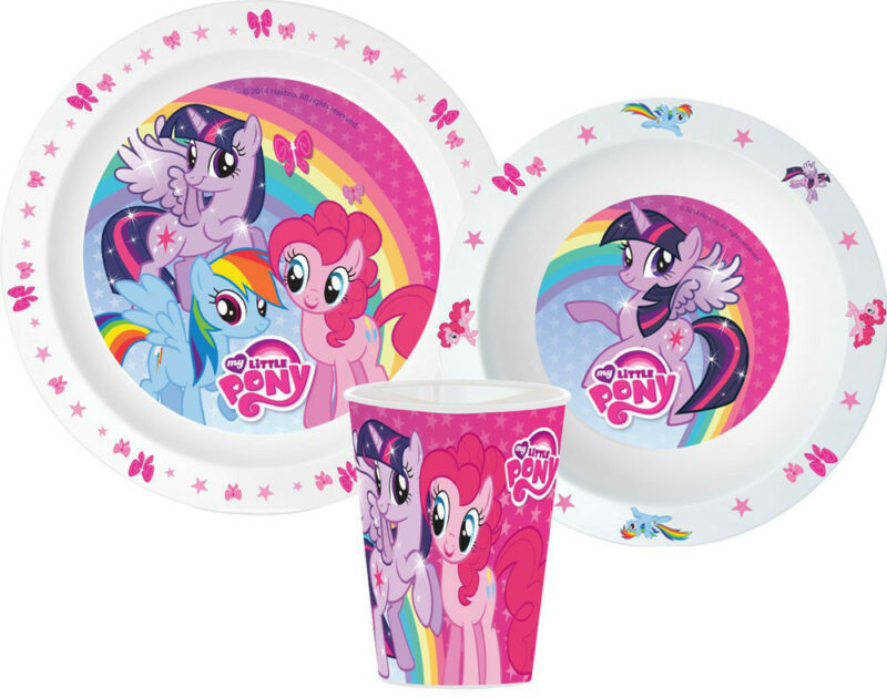 My Little Pony Pink Παιδικό Σετ Φαγητού 3 Τεμαχίων 260 ml Χωρίς BPA 5895253