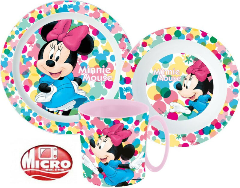 Disney Minnie Feel Good Παιδικό Σετ Φαγητού 3 Τεμαχίων 350 ml Χωρίς BPA 5895247