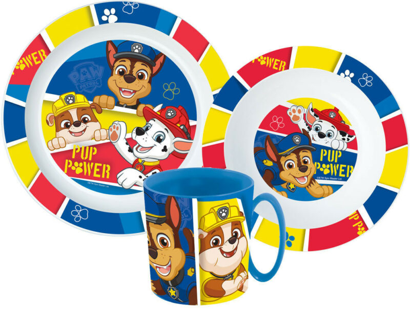 Paw Patrol Pup Power Παιδικό Σετ Φαγητού 3 Τεμαχίων 350 ml Χωρίς BPA 5891670