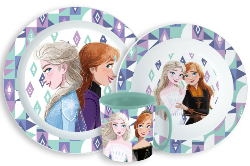 Disney Frozen Ice Magic Παιδικό Σετ Φαγητού 3 Τεμαχίων 350 ml Χωρίς BPA 5927391