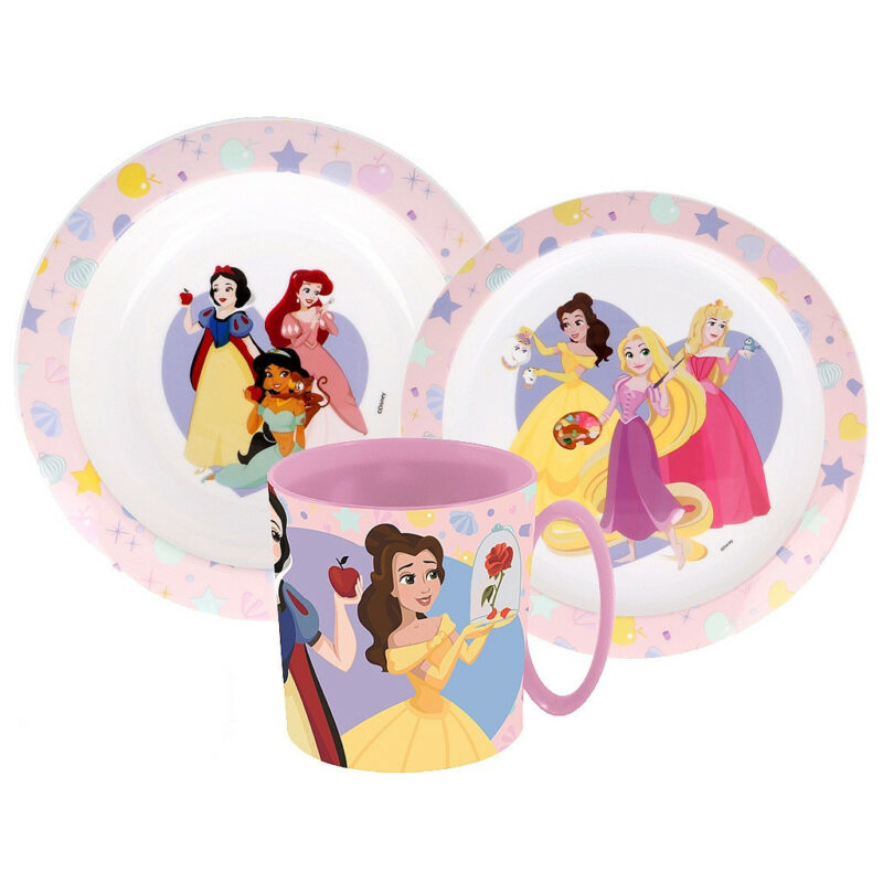 Disney Princess True Παιδικό Σετ Φαγητού 3 Τεμαχίων 350 ml Χωρίς BPA 5891661
