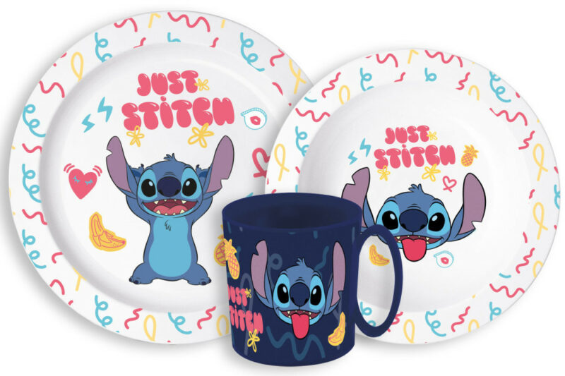 Disney Lilo & Stitch Palms Παιδικό Σετ Φαγητού 3 Τεμαχίων 265 ml Χωρίς BPA 5891663