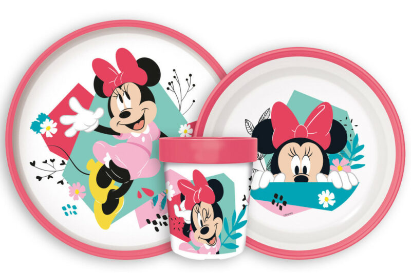 Disney Minnie Being More Παιδικό Σετ Φαγητού 3 Τεμαχίων 260 ml Χωρίς BPA 5895245