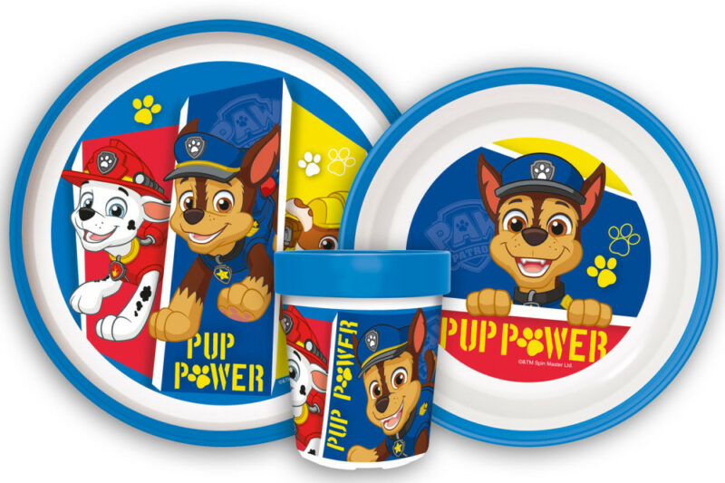 Paw Patrol Pup Power Παιδικό Σετ Φαγητού 3 Τεμαχίων 260 ml Χωρίς BPA 5895287
