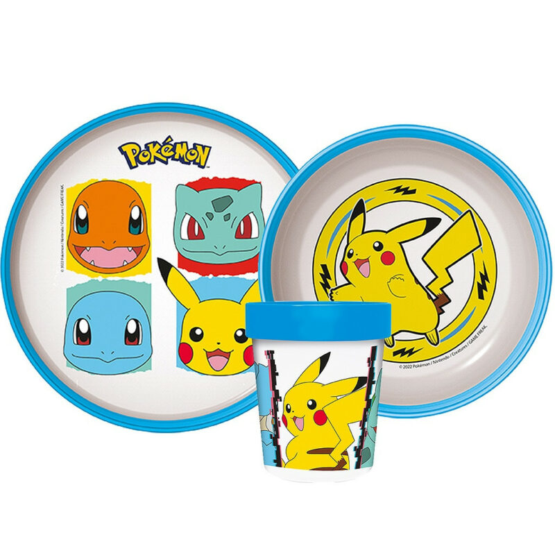 Pokémon Original Team Παιδικό Σετ Φαγητού 3 Τεμαχίων 260 ml Χωρίς BPA 5927440
