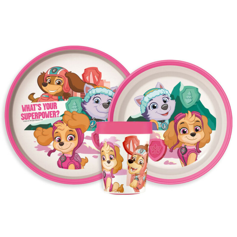 Paw Patrol Superpowers Παιδικό Σετ Φαγητού 3 Τεμαχίων 260 ml Χωρίς BPA 5895299