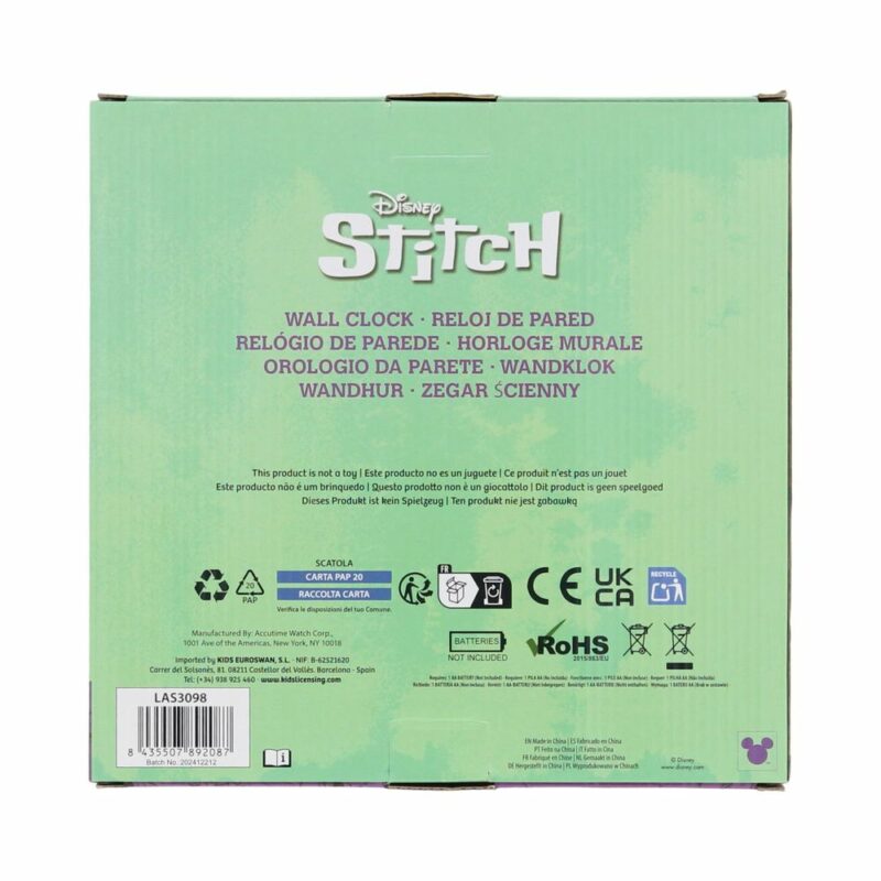 Ρολόι τοίχου Angel και Stitch 6084453