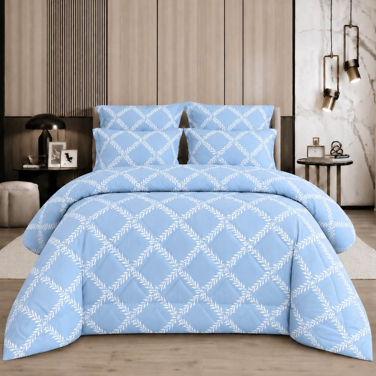 Πάπλωμα Υπέρδιπλο 220x240 Lucia Blue