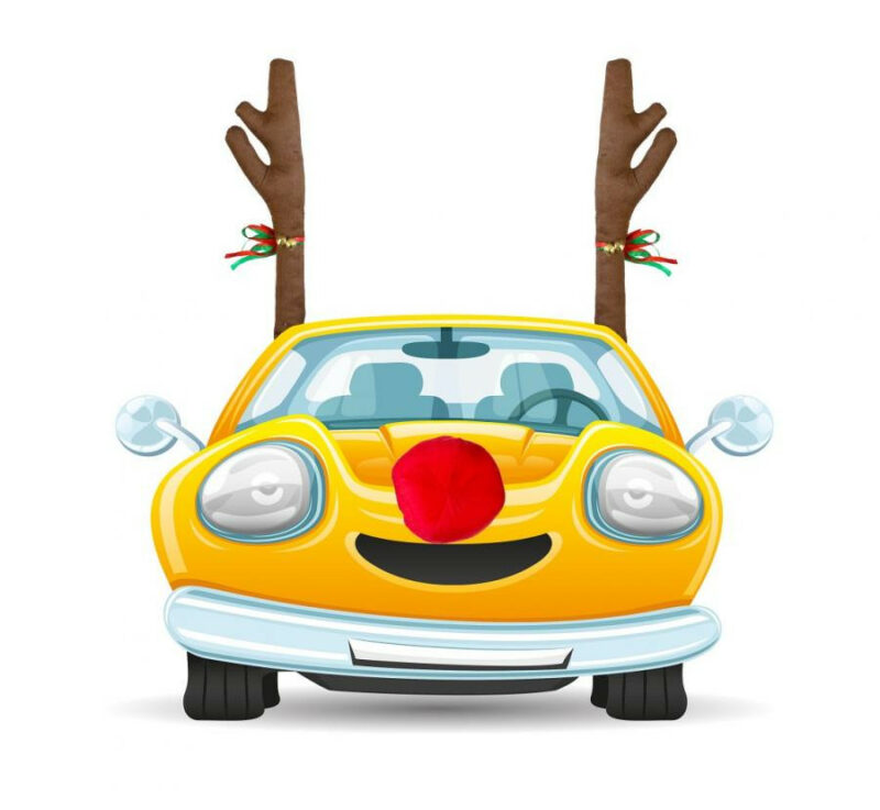 Christmas Brown Reindeer Car Decoration 5968271