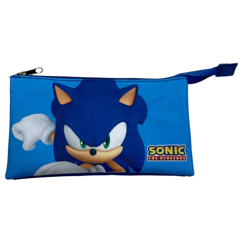 Sonic the Hedgehog Modern Παιδική Κασετίνα με 3 Θήκες 22×14×3 5902041