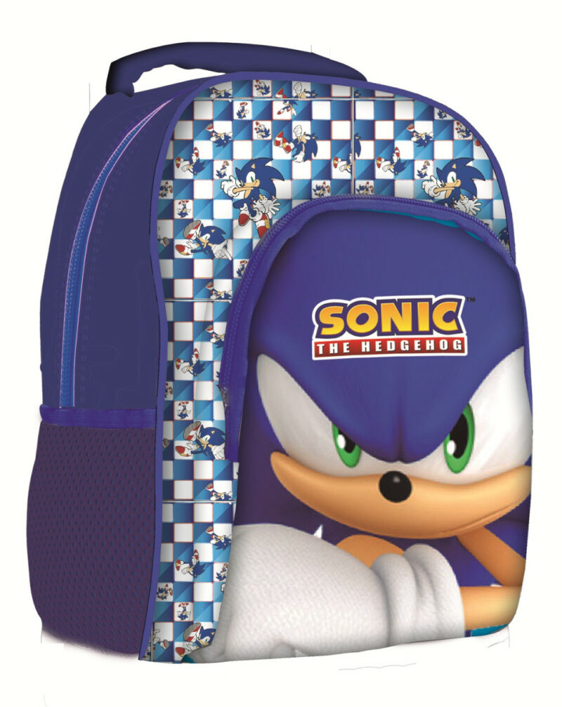 Sonic the Hedgehog Modern Σχολική Τσάντα Πλάτης με 2 Θήκες 40×30×15 cm 5902120