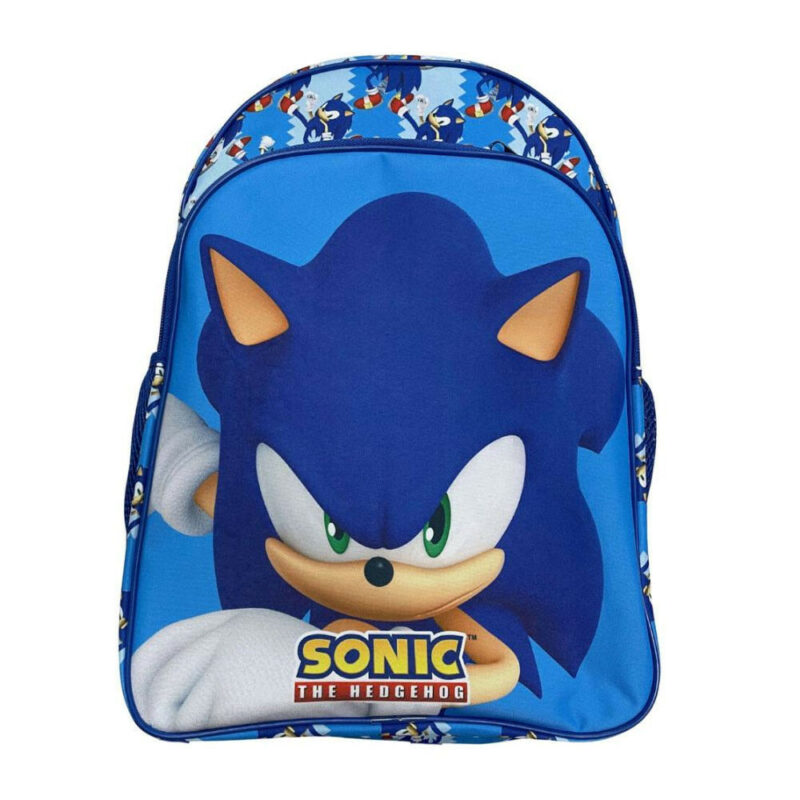Sonic the Hedgehog Modern Σχολική Τσάντα Πλάτης με 2 Θήκες 40×30×17 cm 5902122