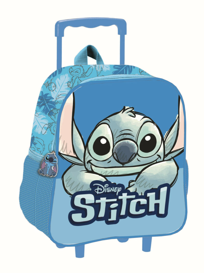 Disney Lilo & Stitch Smile Rolling Kindergarten Παιδικό Σακίδιο Πλάτης Τρόλεϊ Νηπιαγωγείου με 1 Θήκη 32×26×11 cm 5900789