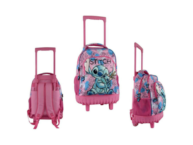 Disney Lilo & Stitch Doll Premium Σχολική Τσάντα Πλάτης Τρόλεϊ με 3 Θήκες 44×33×22 cm 5900686