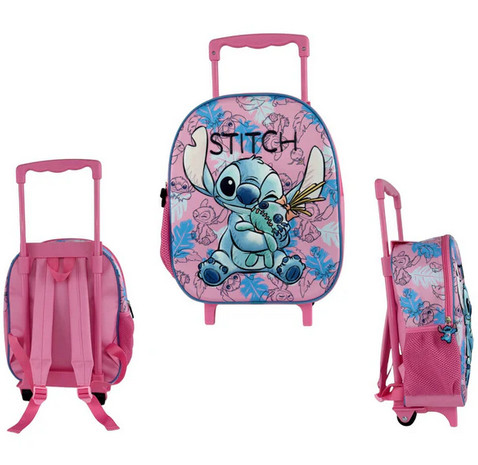 Disney Lilo & Stitch Doll trolley kindergarten Παιδικό Σακίδιο Πλάτης Τρόλεϊ Νηπιαγωγείου με 1 Θήκη 32×26×11 cm 5900775