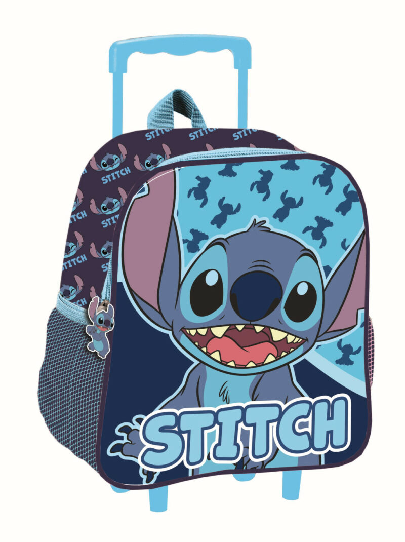 Disney Lilo & Stitch Abstract rolling kindergarten Παιδικό Σακίδιο Πλάτης Τρόλεϊ Νηπιαγωγείου με 1 Θήκη 32×26×11 cm 5900746