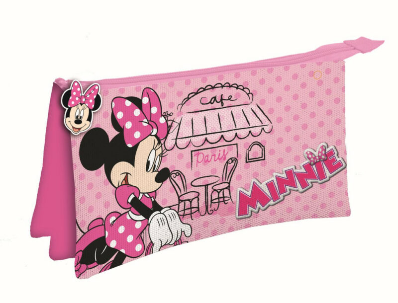 Disney Minnie Paris Παιδική Κασετίνα με 3 Θήκες 22×14×3 5900606