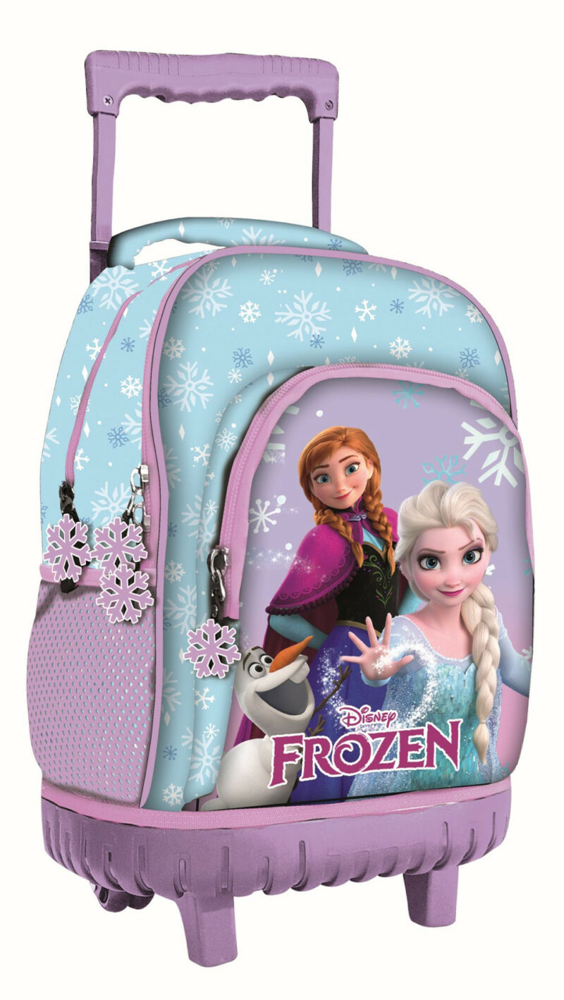 Disney Frozen Winter Magic Premium Σχολική Τσάντα Πλάτης Τρόλεϊ με 3 Θήκες 44×33×22 cm 5968113