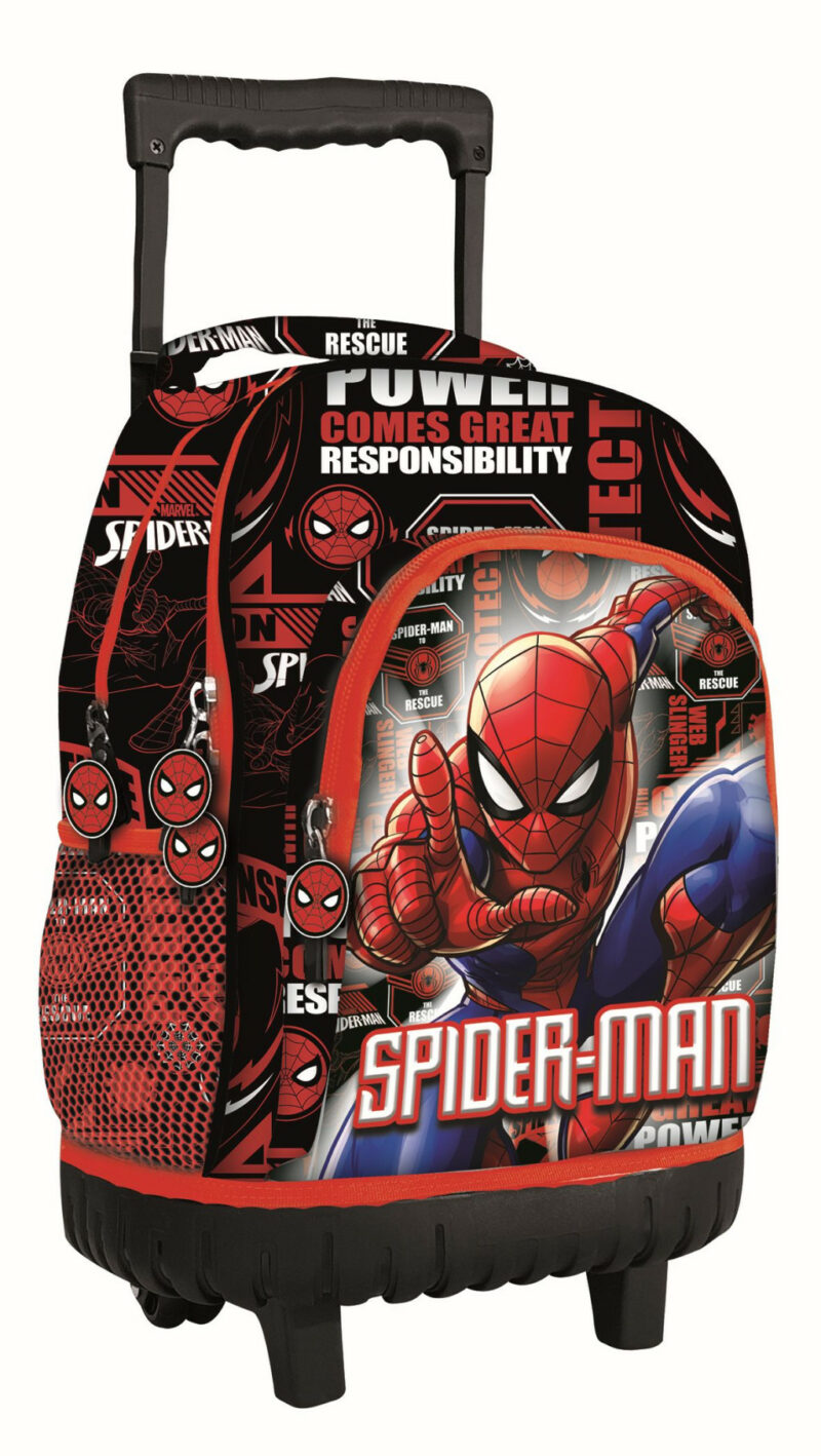 Spiderman Fight On premium trolley Premium Σχολική Τσάντα Πλάτης Τρόλεϊ με 3 Θήκες 44×33×22 cm 5900707
