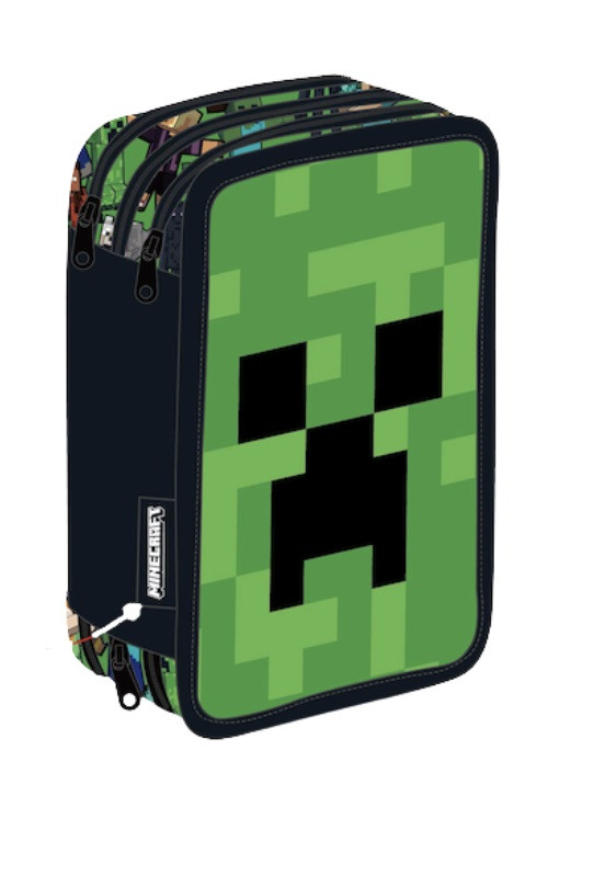 Minecraft Face Γεμάτη Τριώροφη Κασετίνα 44 Τεμαχίων 20×13 5900636