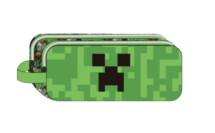 Minecraft Face Παιδική Κασετίνα με 2 Θήκες 23×10×6 cm 5900630