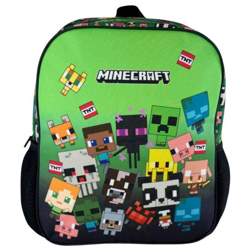 Minecraft Characters Παιδικό Σακίδιο Πλάτης με 1 Θήκη 30×24×8 cm 5968174