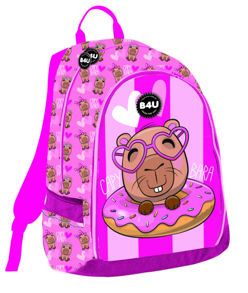 Capybara Donut Σχολική Τσάντα Πλάτης με 2 Θήκες 43×34×17 cm 5968130