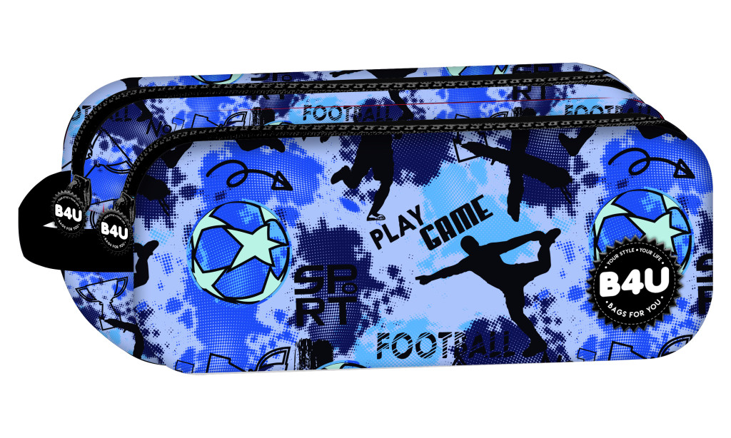 Football Be Winner Παιδική Κασετίνα με 2 Θήκες 21×8×6 cm