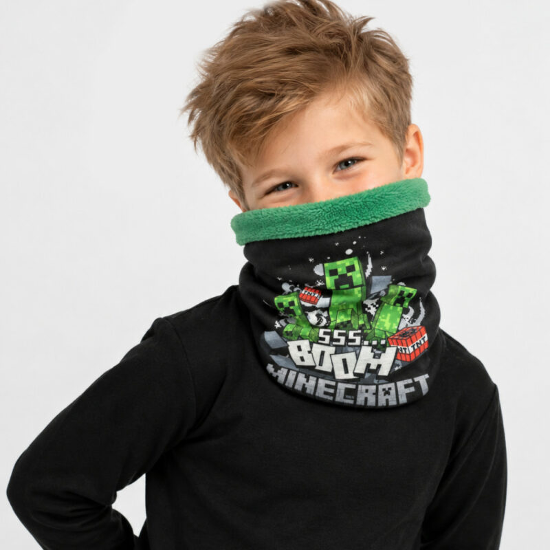 Minecraft Boom sherpa kids snood scarf 5968217