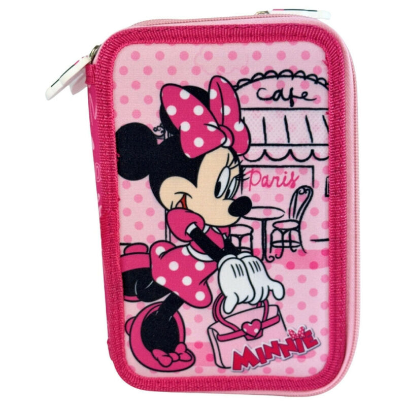 Disney Minnie Paris Giotto Γεμάτη Τριώροφη Κασετίνα 41 Τεμαχίων Giotto 20×13 5902021