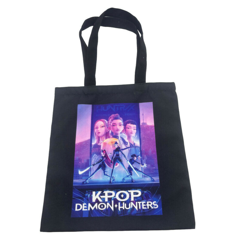 K-pop Demon Hunters Neon Warriors Υφασμάτινη Τσάντα Αγορών 38 5901157