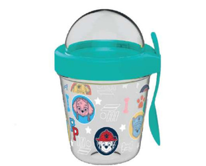 Paw Patrol Heads Παιδικό Δοχείο Σνακ με Καπάκι και Κουτάλι 350 ml Χωρίς BPA 5873636