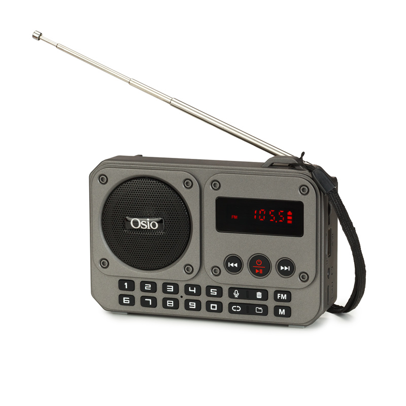 Οsio OPR-3020 Γκρι ψηφιακό φορητό ραδιόφωνο με Bluetooth 3921731